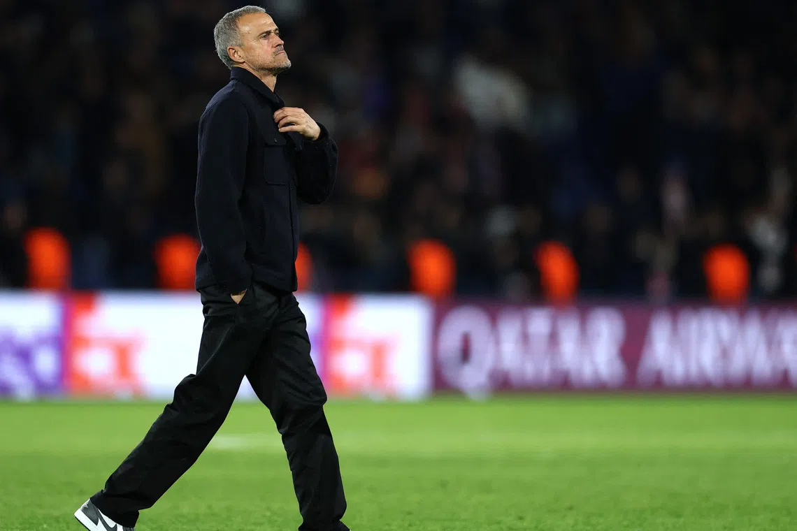O PSG paga o preço a longo prazo, já que Luis Enrique pediu calma.