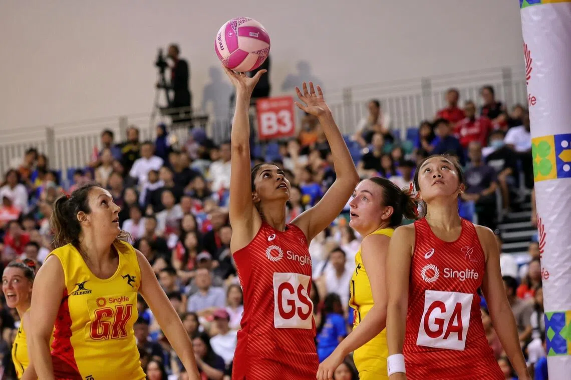 Cingapura teve um início forte na competição de netball da Copa das Nações Singlife.