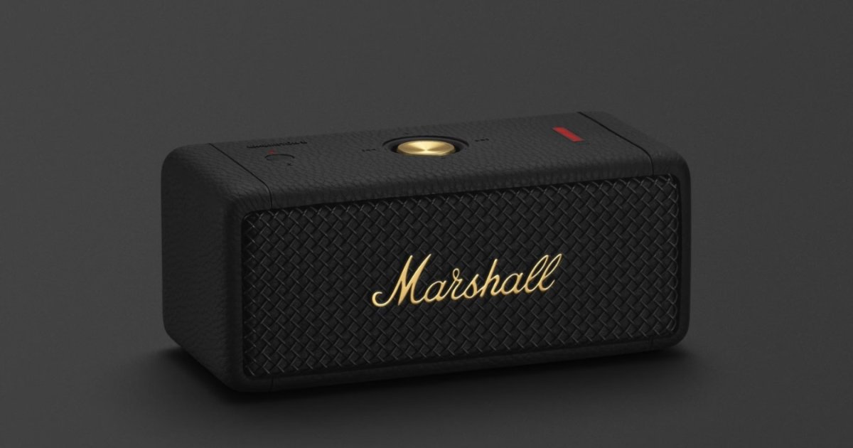 O alto-falante Bluetooth Marshall Emberton II caiu 44%, para US $ 99, nas ofertas da Amazon