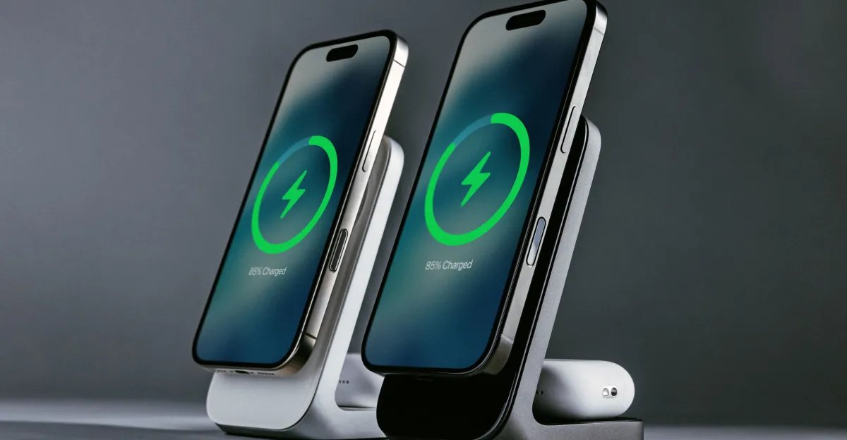 Os suportes de carregamento magnético do Nomad agora suportam uma taxa mais rápida de 25 W