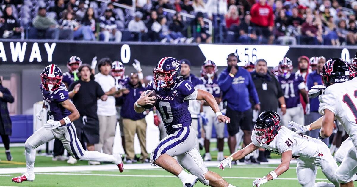 Jogos de futebol americano do ensino médio desta semana