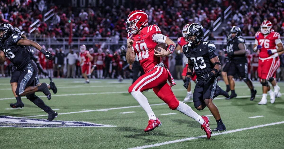 Jogadores de futebol da escola secundária de Southland