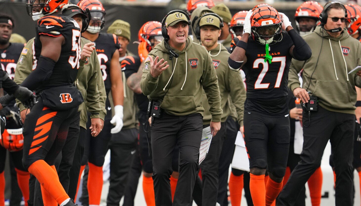 Zach Taylor, do Bengals, ‘doente’ na derrota por 47-42 para o Bears; ‘Basta terminar o jogo’, diz RB Chase Brown